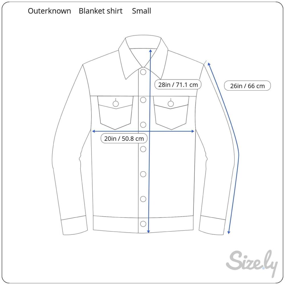 Outerknown Blanket Shirt Plaid Button Up Organic Cotton 1310023W ABB Mens S Blue - Picture 3 of 7